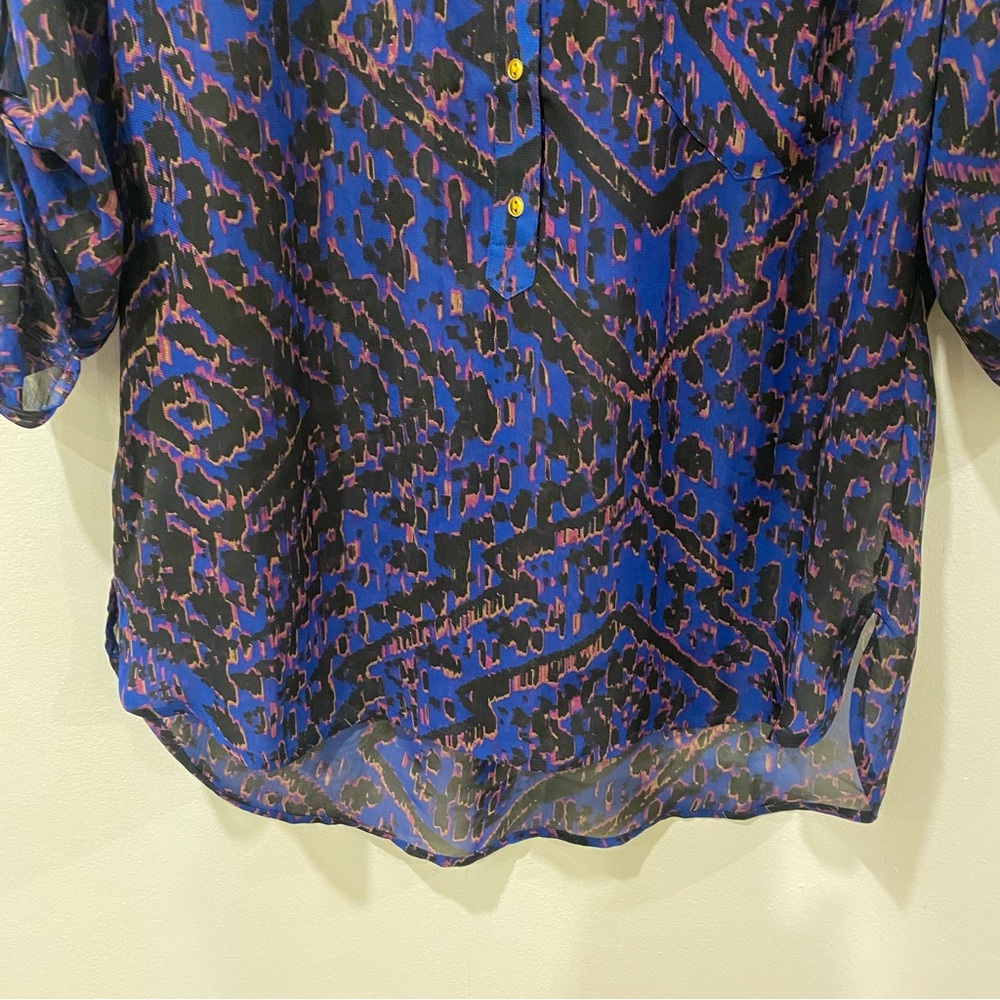 Multicolour sheer top - Picture 5 of 14